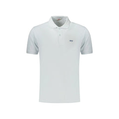 Rifle Polo Maniche Corte Uomo Azzurra Stampa Logo