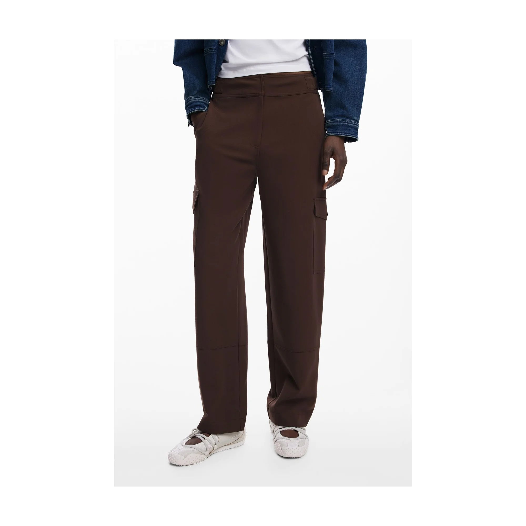 DESIGUAL PANTALONE DONNA MARRONE