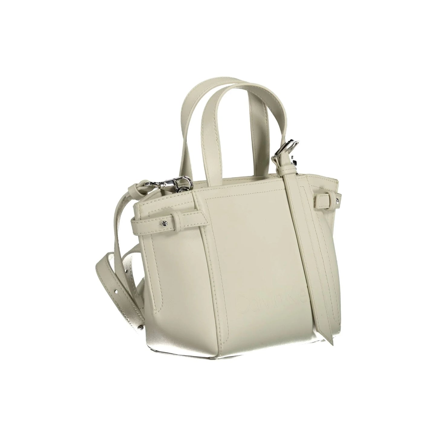 Calvin Klein Borsa a Tracolla Donna Bianca Logo Borse bianco - vista 3