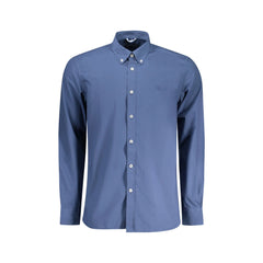 North Sails Overhemd Lange Mouwen Heren Blauw Borduursel