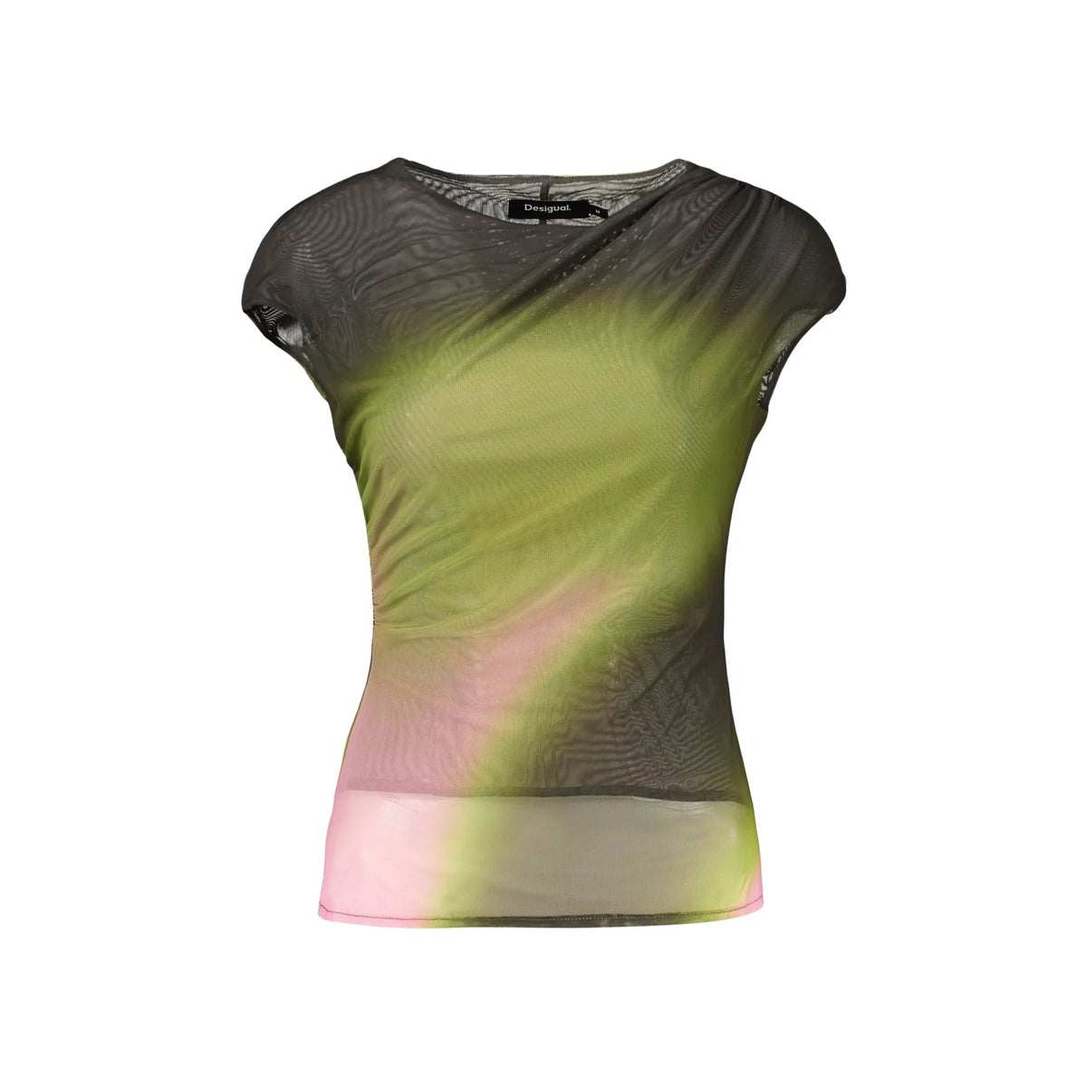 DESIGUAL T-SHIRT SENZA MANICHE DONNA VERDE