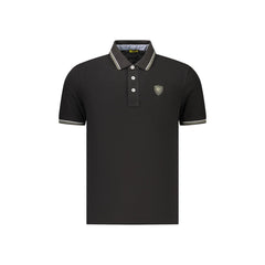 Blauer Apparel Férfi Rövid Ujjú Póló Fekete Logóval