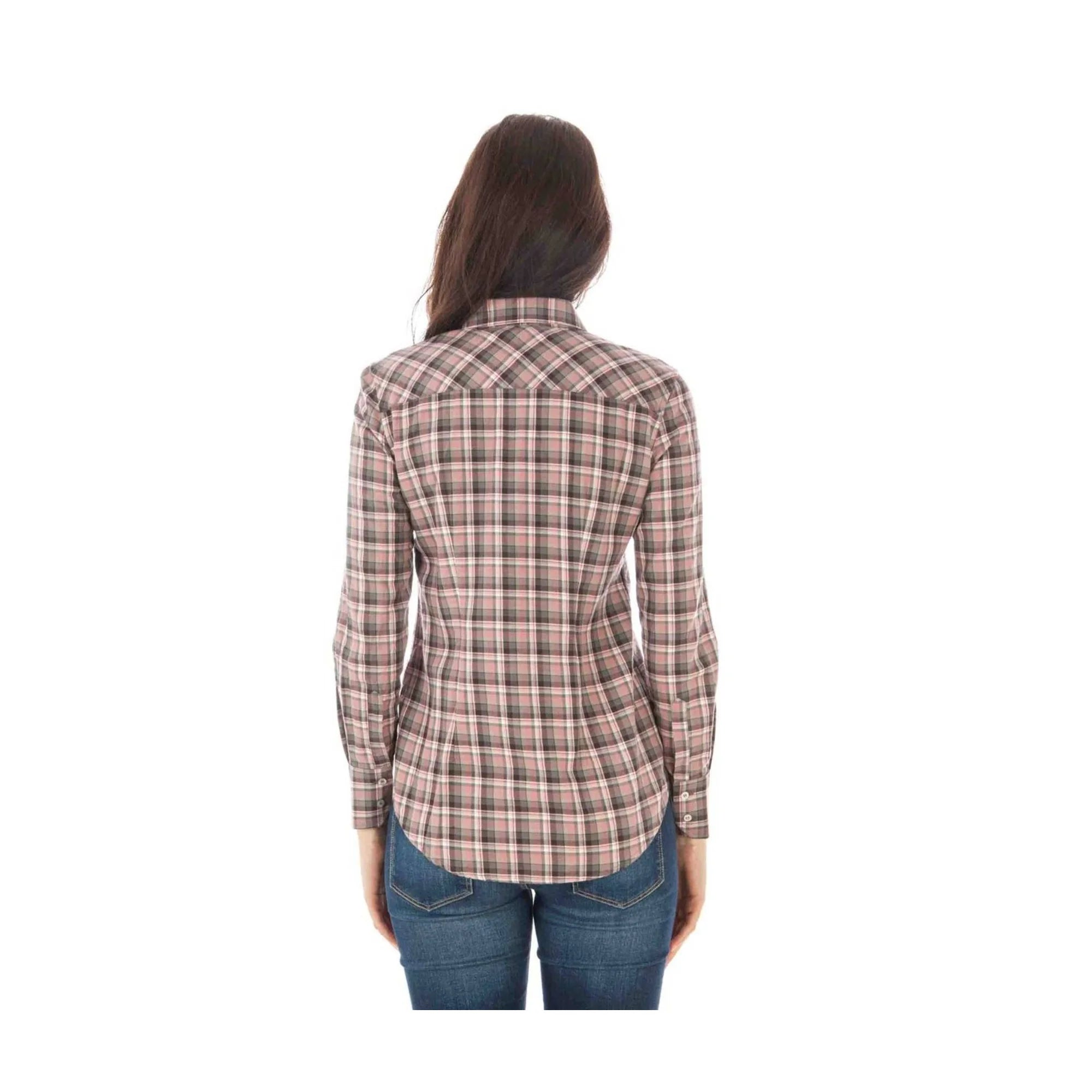 FRED PERRY CAMICIA MANICHE LUNGHE DONNA ROSA