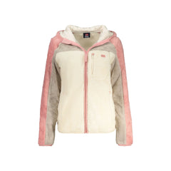 Norway 1963 Sudadera de Manga Larga Mujer Blanca Cremallera Bordado