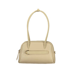 Coccinelle Borsa a Spalla Pelle Donna Beige Logo