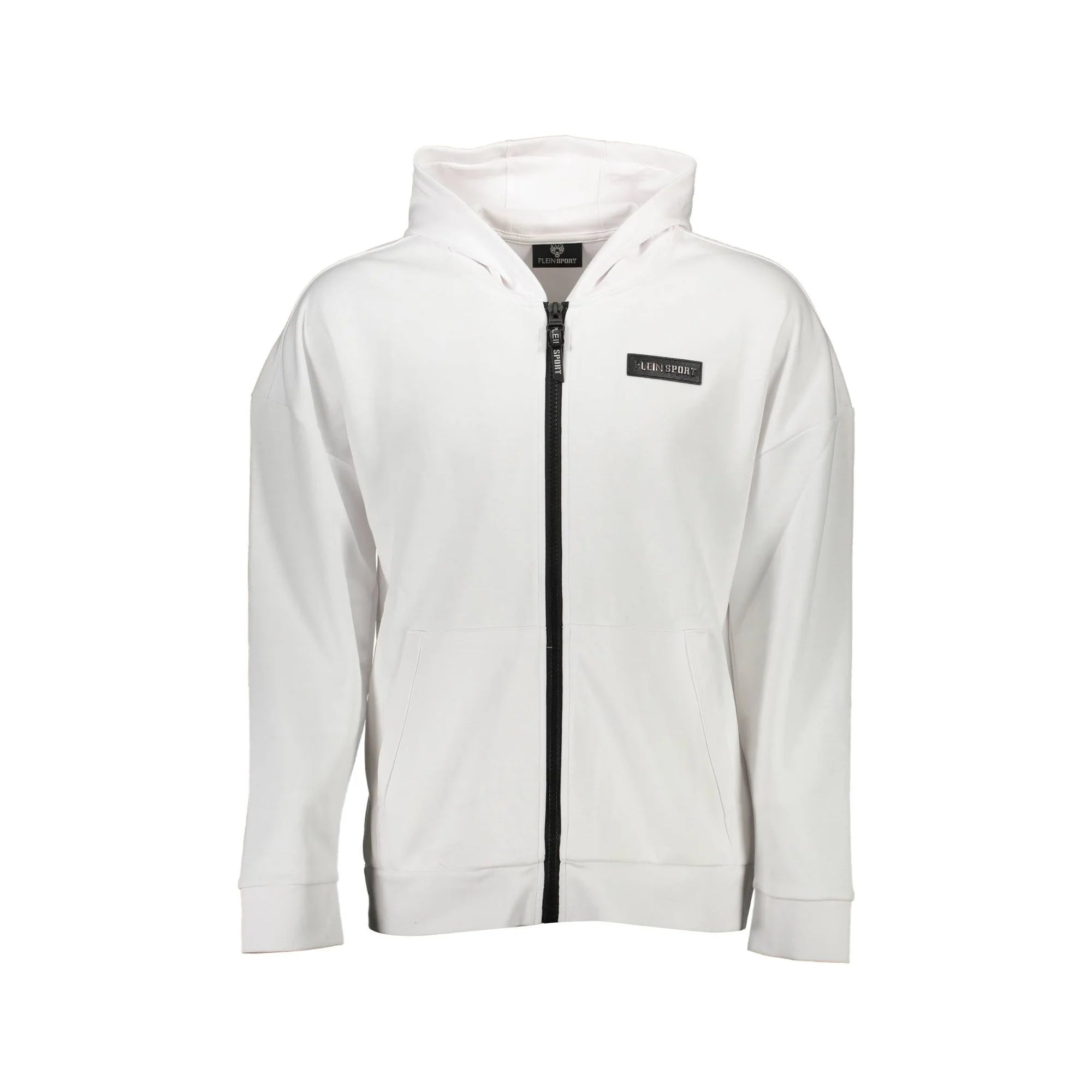 PLEIN SPORT FELPA CON ZIP UOMO BIANCO