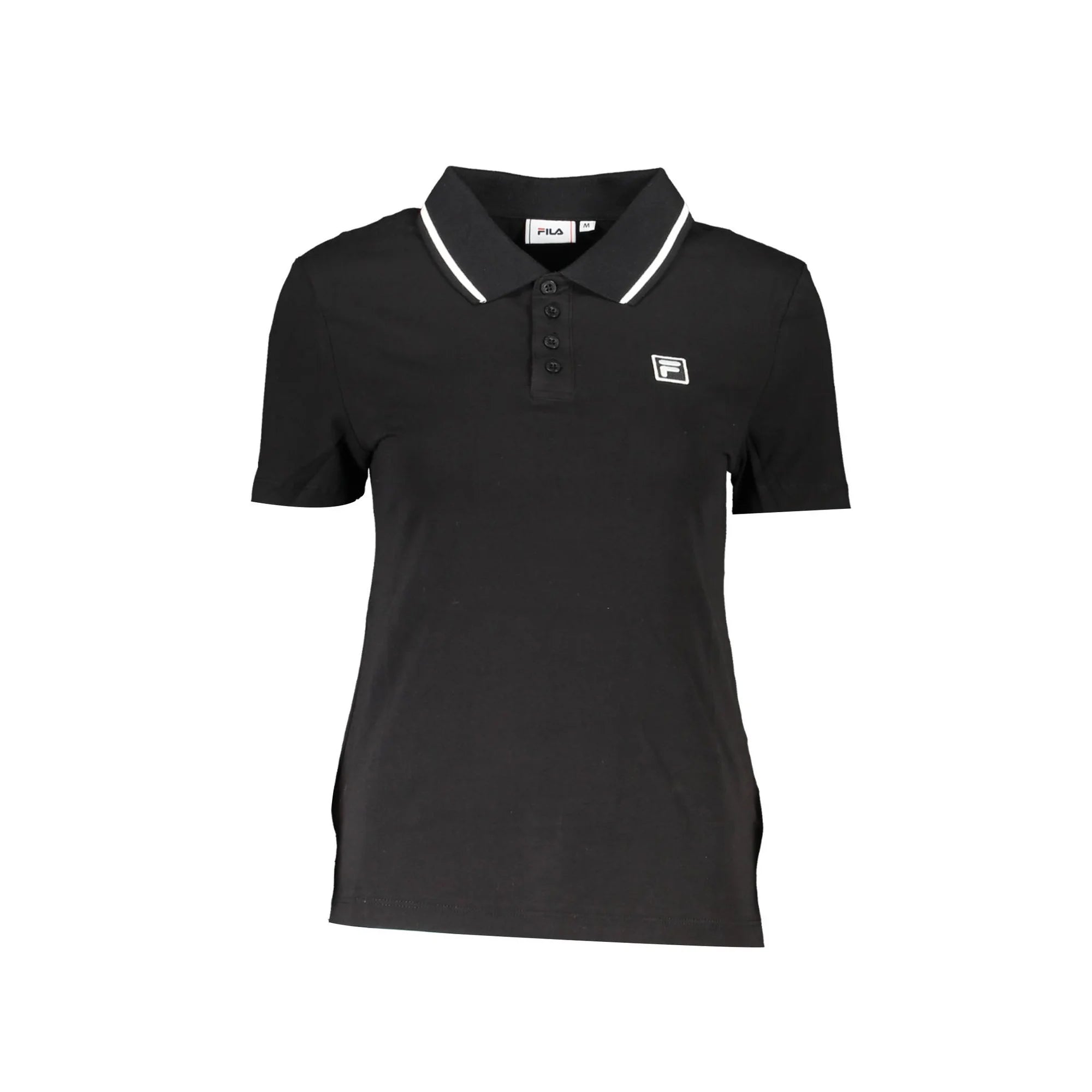 FILA POLO MANICHE CORTE DONNA NERO