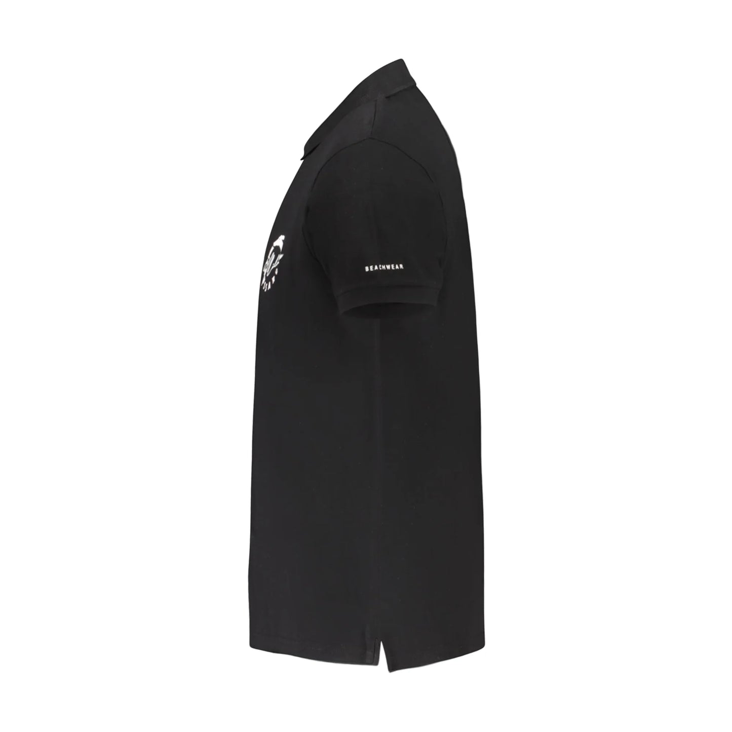 Trussardi Polo Maniche Corte Uomo Nera Stampa Logo nero - vista 3