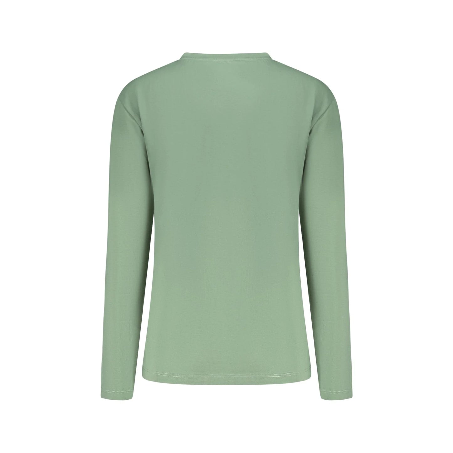 North Sails T-Shirt Maniche Lunghe Donna Verde Stampa in Rilievo Logo - vista 2
