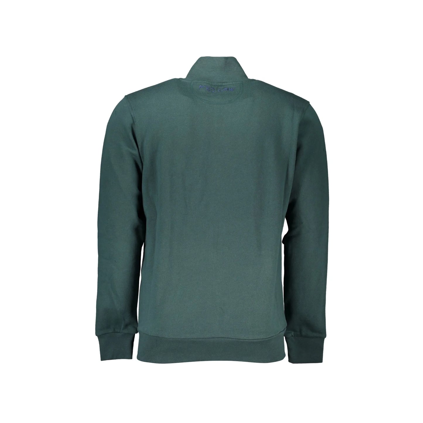 La Martina Felpa Uomo Verde Zip Regular Fit Felpata Logo Felpe - vista 2