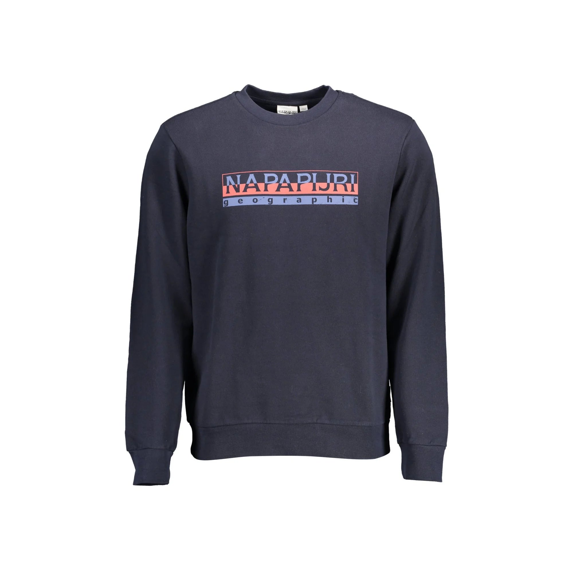 Napapijri Felpa Maniche Lunghe Uomo Blu Stampa Felpe - foto prodotto