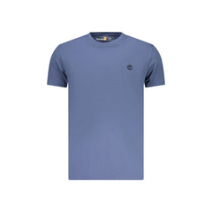 T-shirt à Manches Courtes Homme Bleu Broderie Logo Timberland