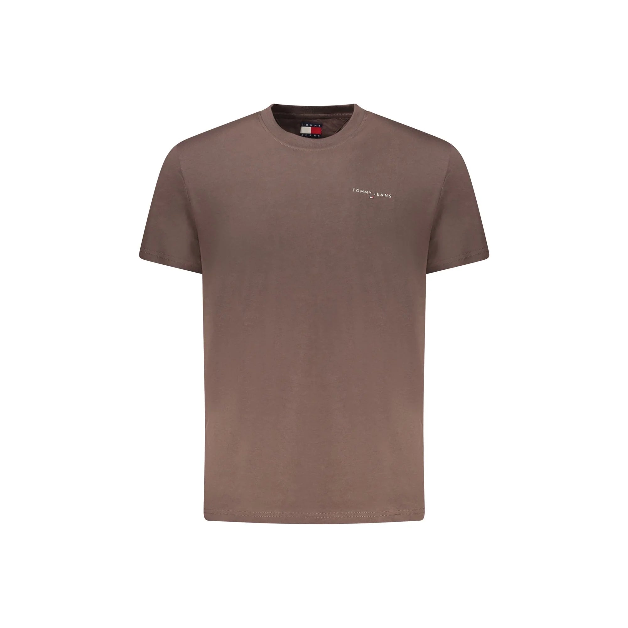 TOMMY HILFIGER T-SHIRT MANICHE CORTE UOMO MARRONE