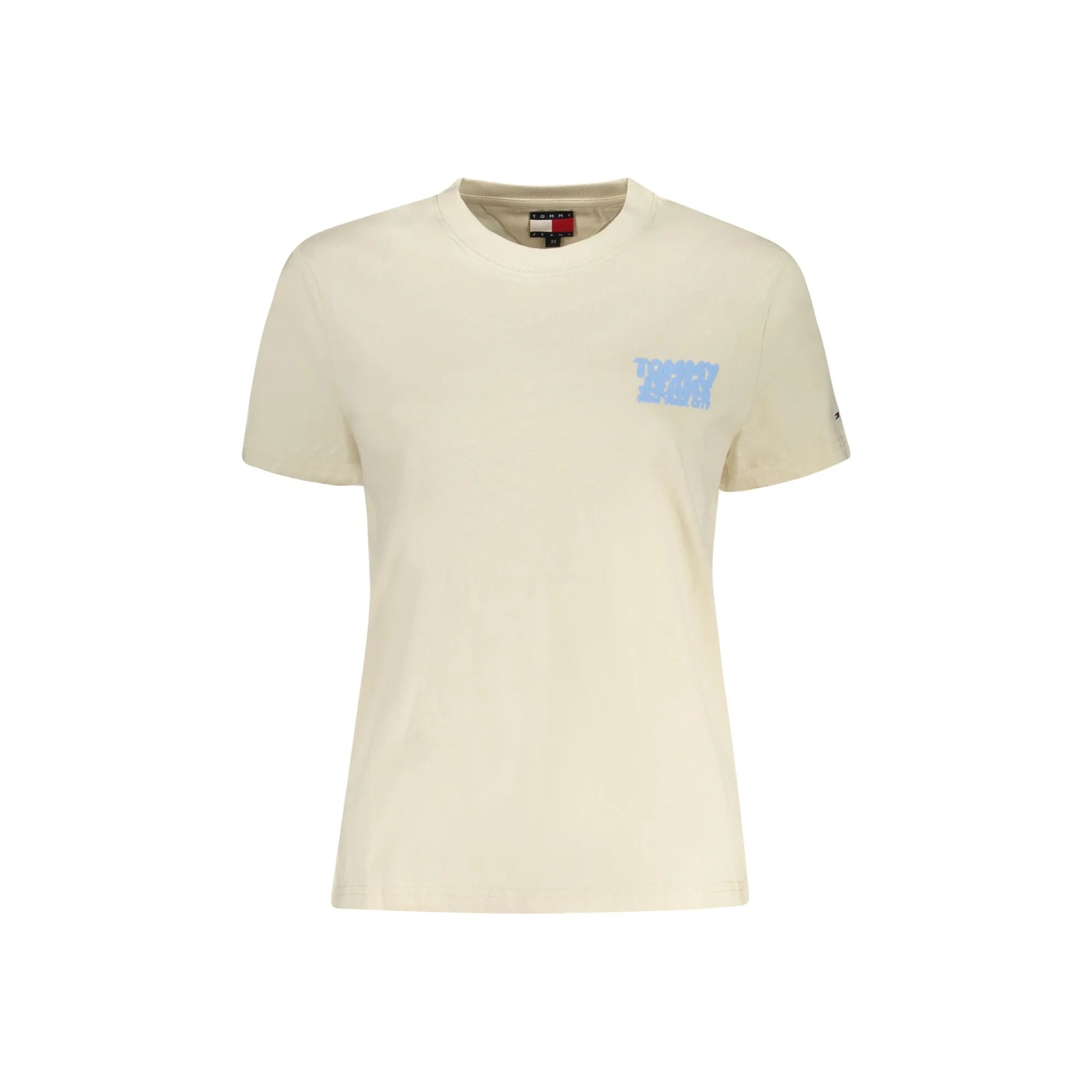 Tommy Hilfiger T-Shirt Maniche Corte Donna Beige Stampa/Logo - foto prodotto