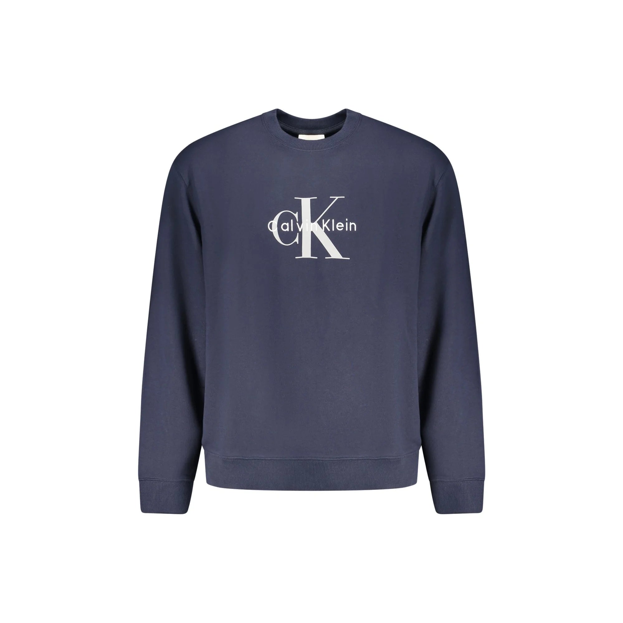 CALVIN KLEIN FELPA SENZA ZIP UOMO BLU