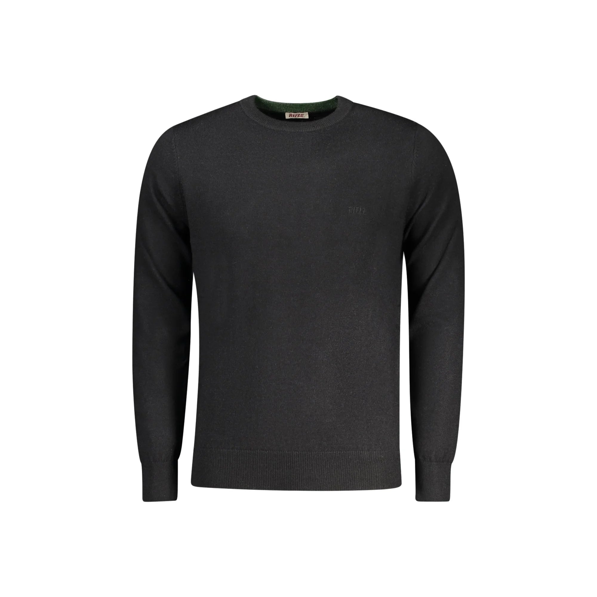 Rifle Maglia Uomo Nera Ricamo Maglie Nero - foto prodotto