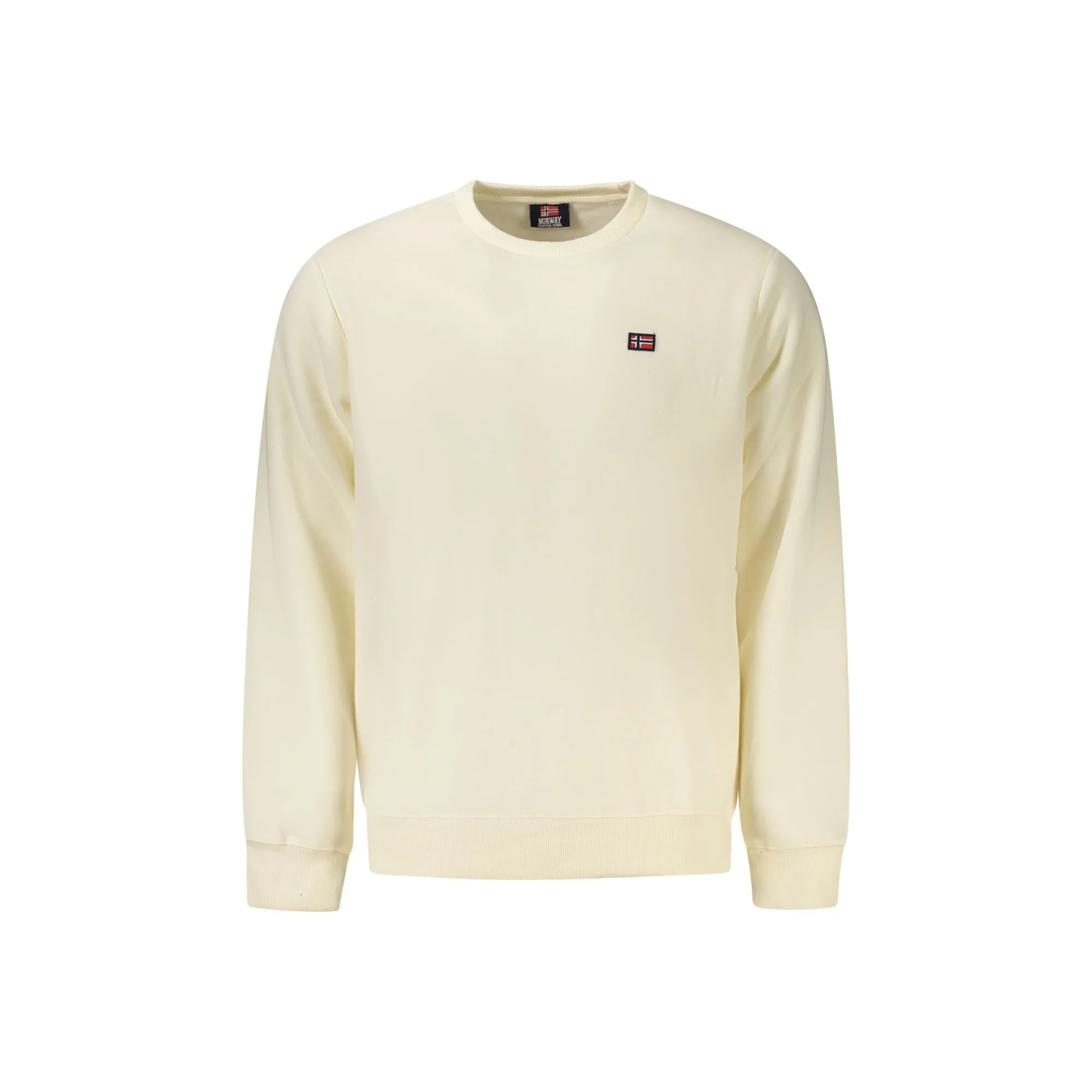 NORWAY 1963 FELPA SENZA ZIP UOMO BIANCO