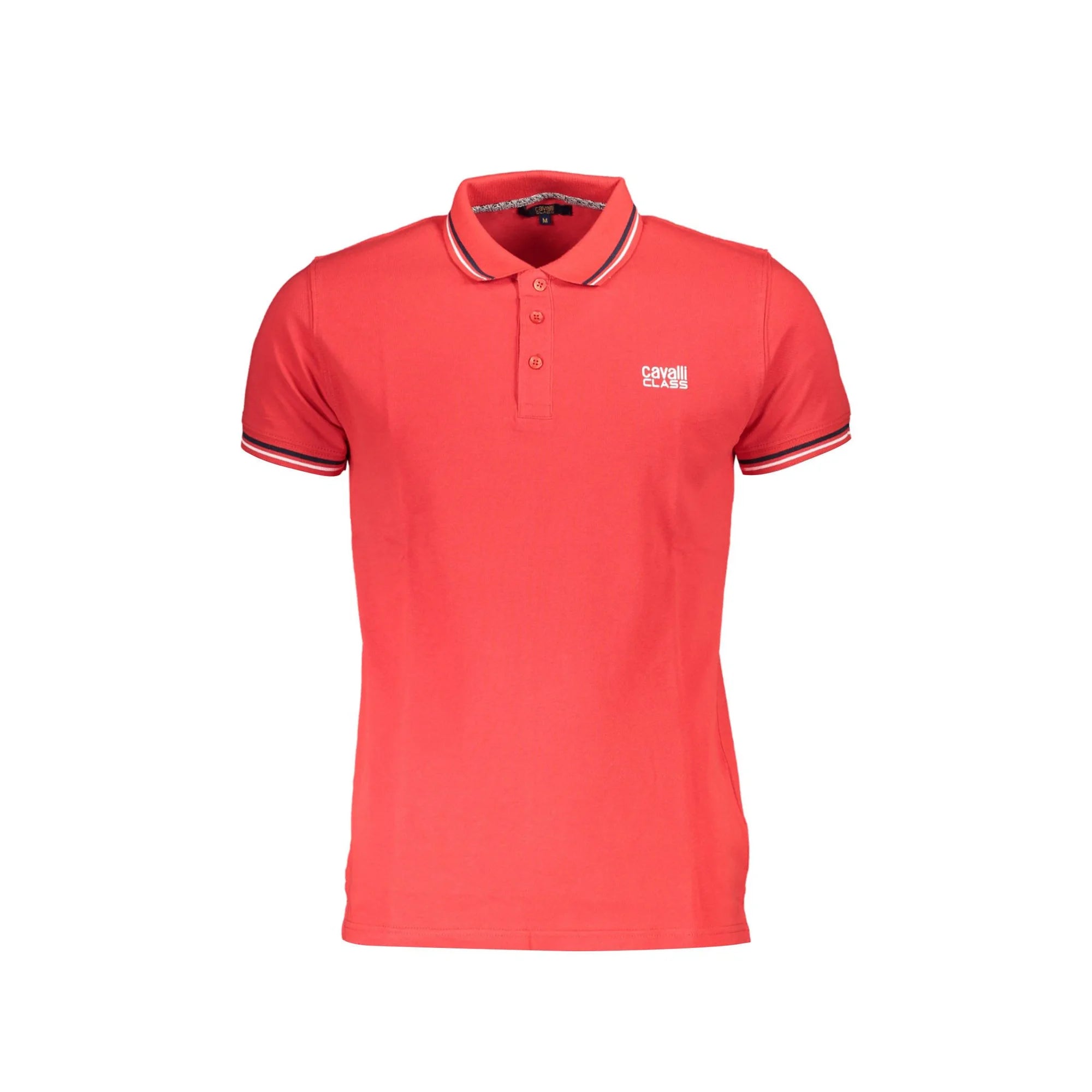 Cavalli Class Polo Maniche Corte Uomo Rossa Stampa Logo Rosso - foto prodotto
