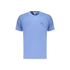 Calvin Klein T-Shirt Maniche Corte Uomo Azzurra Ricamo