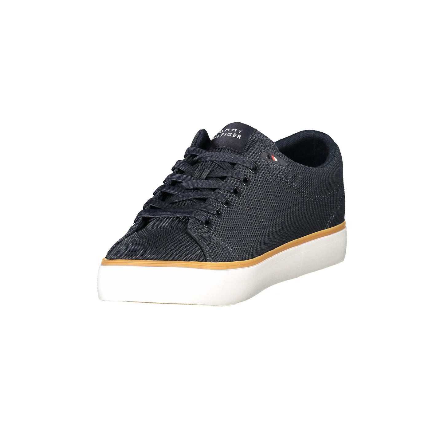 TOMMY HILFIGER Sneakers Uomo Blu con Lacci e Dettagli a Contrasto - vista 3