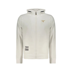 Accademia Militare Sweatshirt Lange Ärmel Herren Weiß Reißverschluss