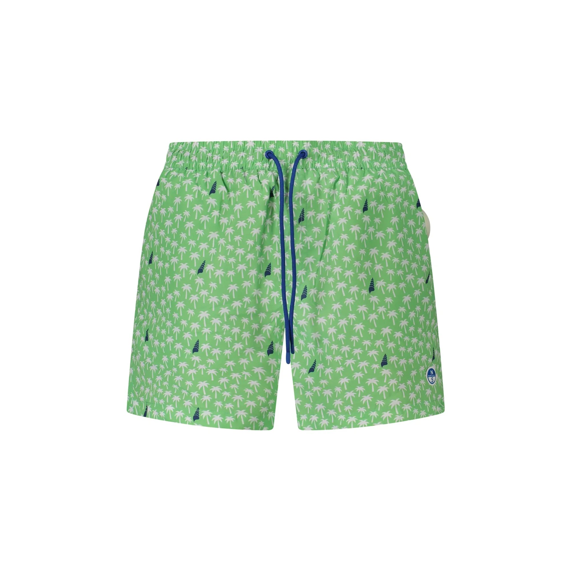 North Sails Costume da Mare Uomo Verde Dettagli a Contrasto Logo - foto prodotto