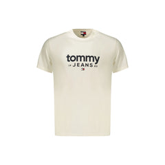 Tommy Hilfiger T-Shirt Maniche Corte Uomo Bianca Stampa Logo