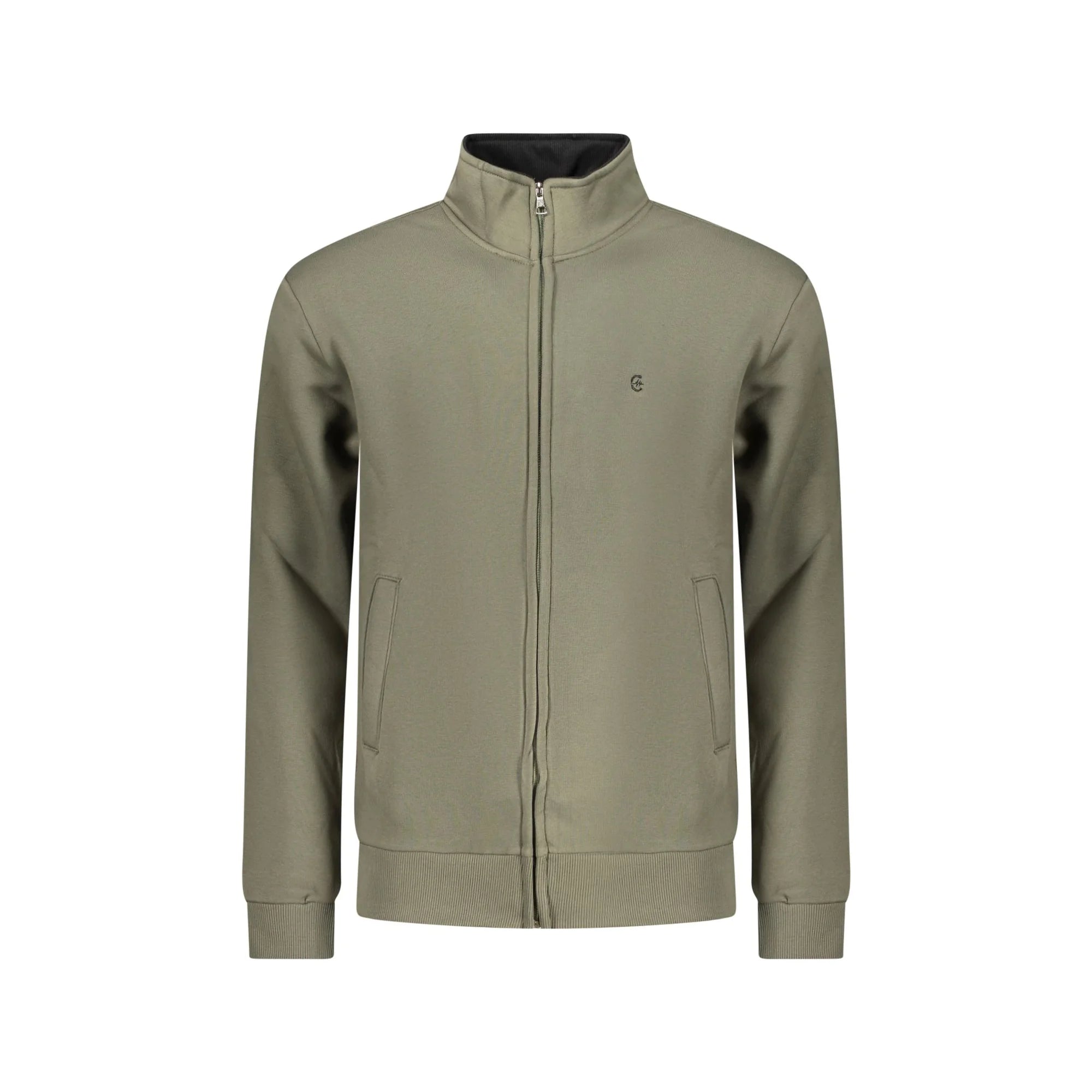 COVERI MOVING FELPA CON ZIP UOMO VERDE