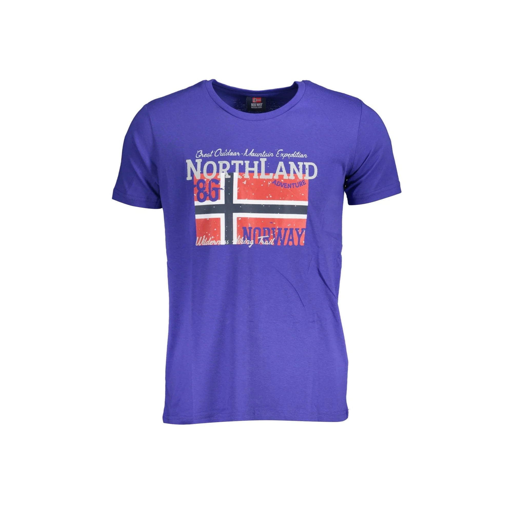 Norway 1963 T-Shirt Maniche Corte Uomo Blu Stampa - foto prodotto