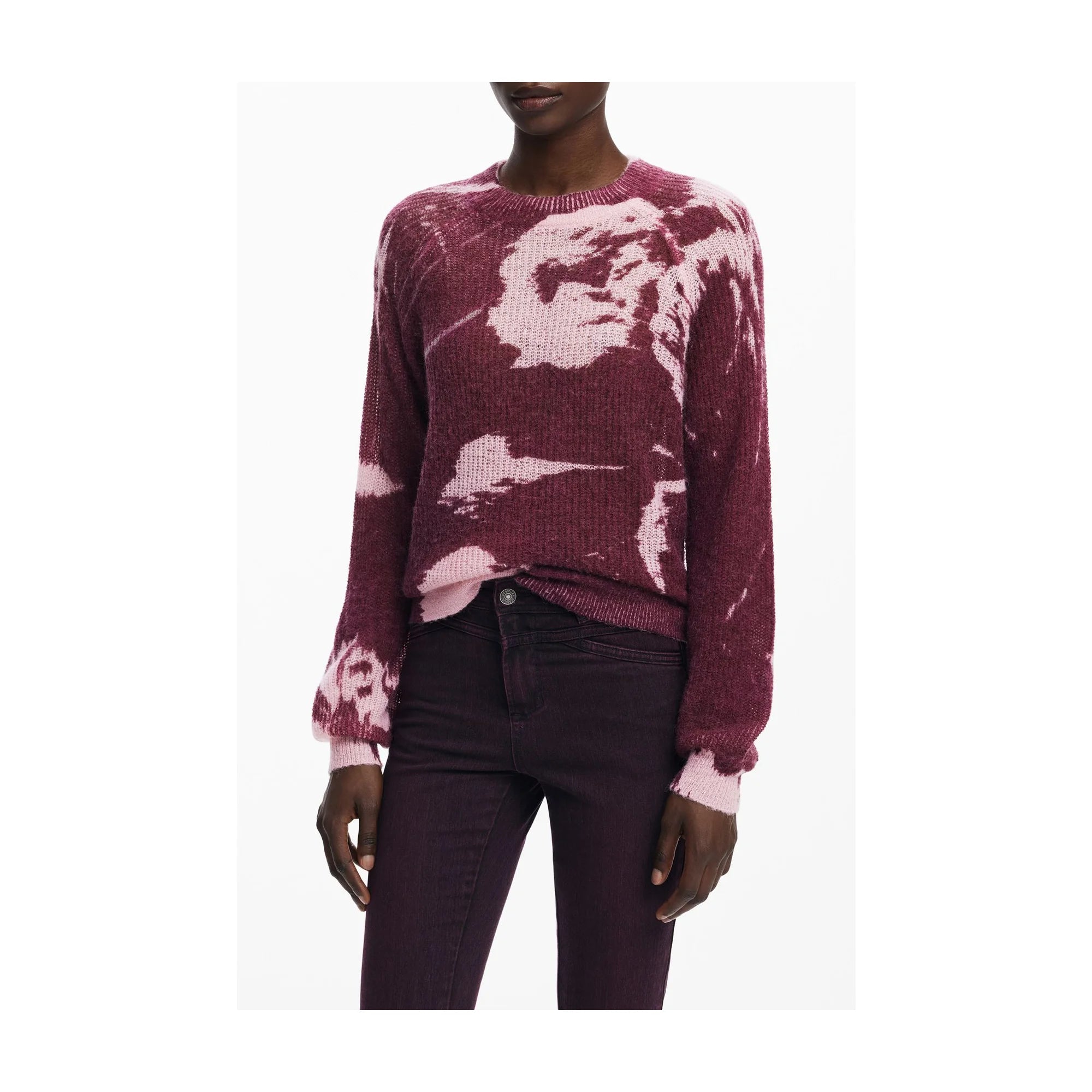 DESIGUAL MAGLIA DONNA ROSA