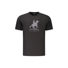U.S. Grand T-Shirt Μανίκια Κοντά Άνδρας Μαύρη Εκτύπωση Λογότυπο