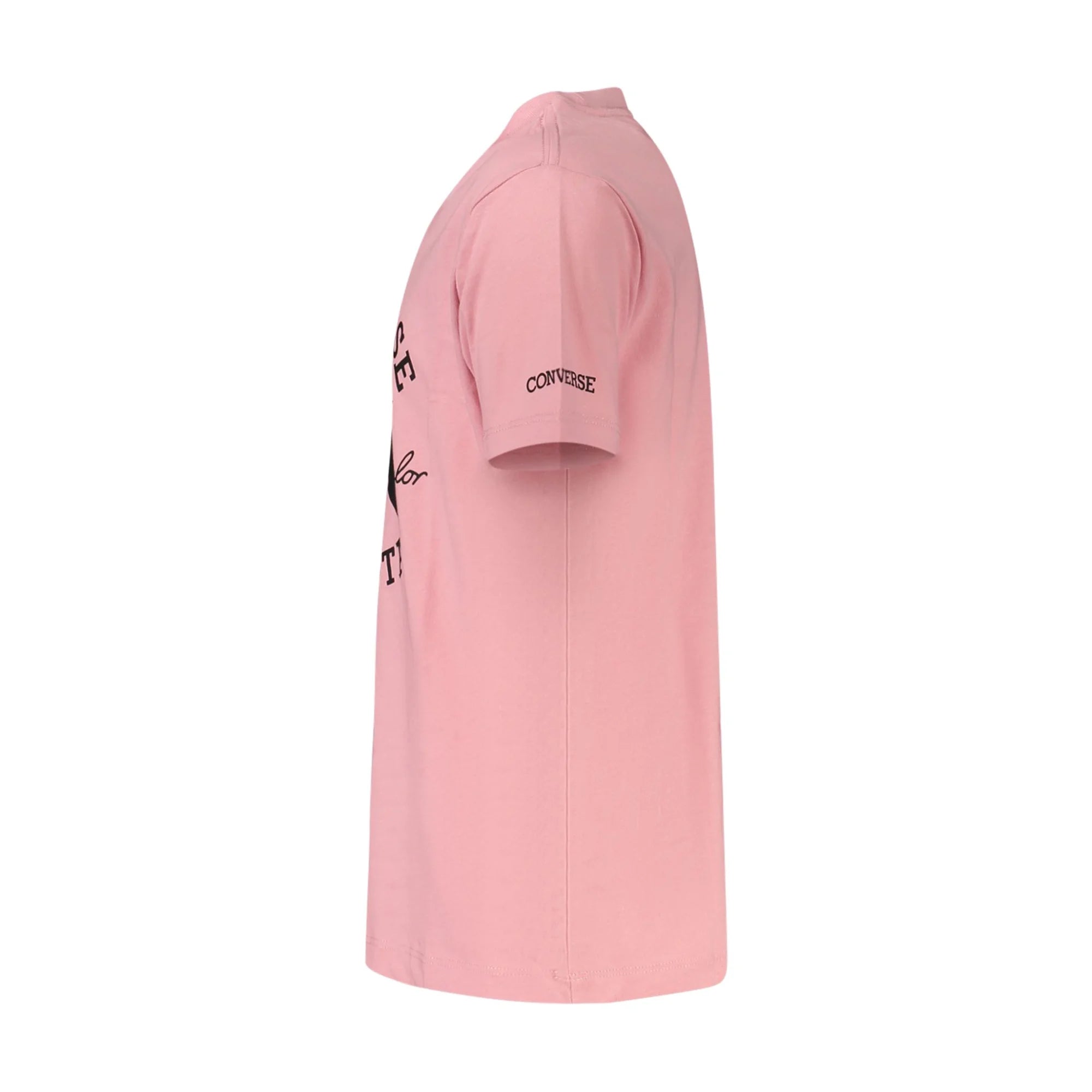 CONVERSE T-SHIRT MANICHE CORTE BAMBINA ROSA