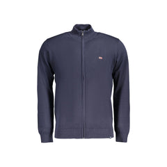 Norway 1963 Maglia Cardigan Uomo Blu Ricamo