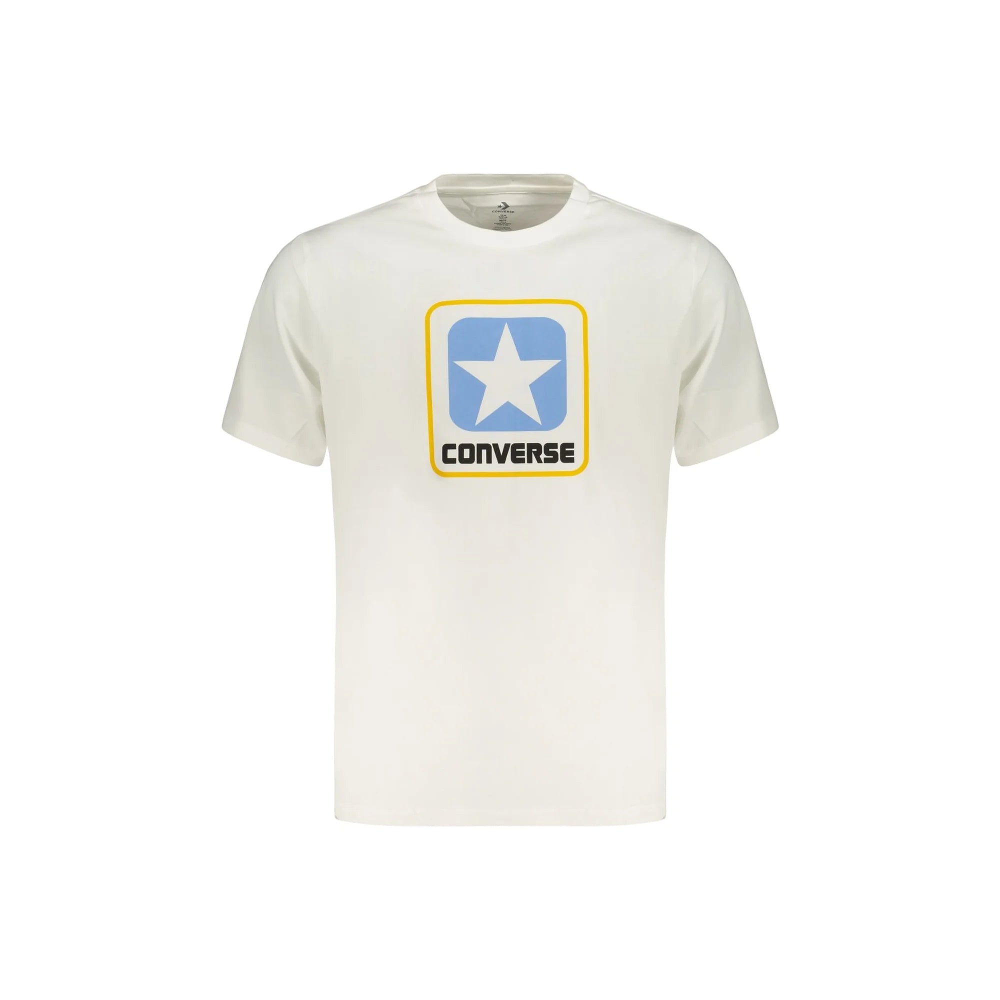 CONVERSE T-SHIRT MANICHE CORTE UOMO BIANCO