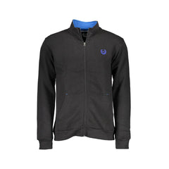 Gian Marco Venturi Sweat Homme Noir Fermeture Éclair Logo