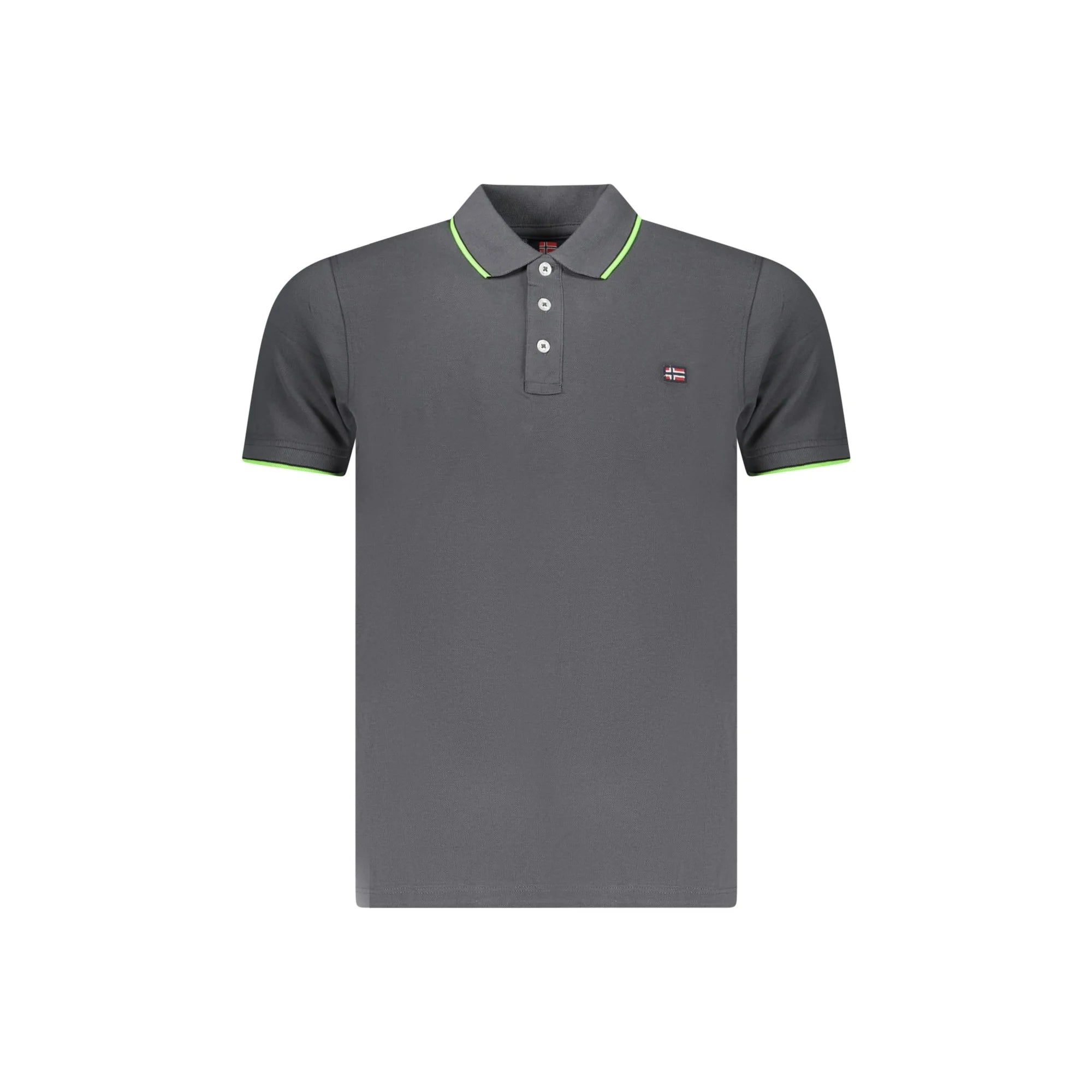 NORWAY 1963 POLO MANICHE CORTE UOMO GRIGIO