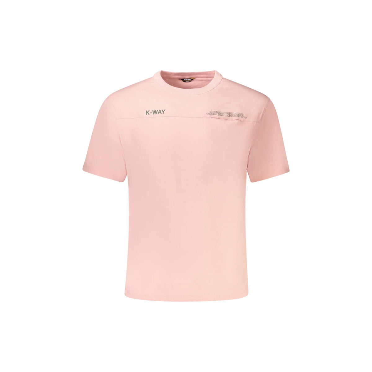 K-WAY T-SHIRT MANICHE CORTE UOMO ROSA