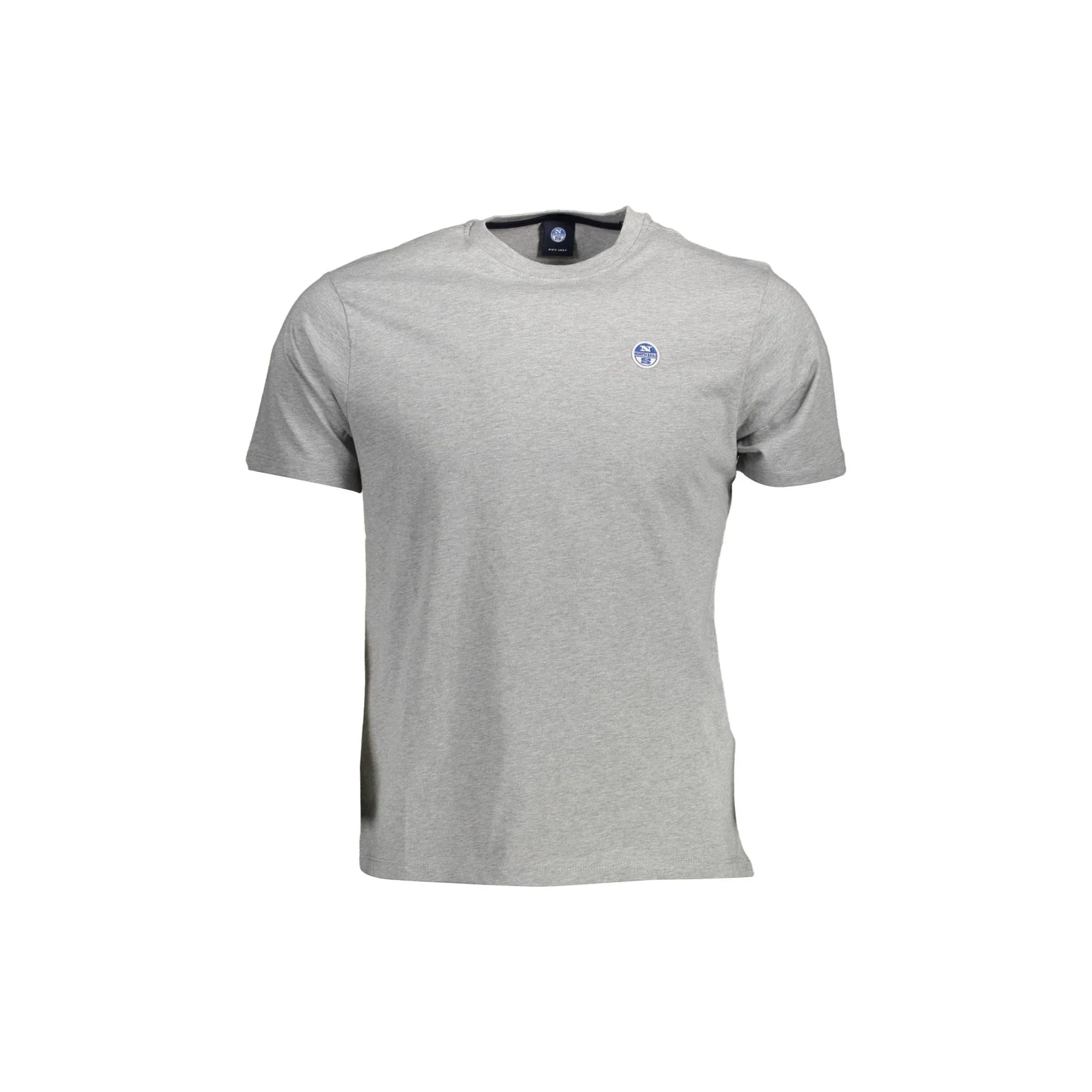 North Sails T-Shirt Maniche Corte Uomo Grigia Logo Grigio - foto prodotto