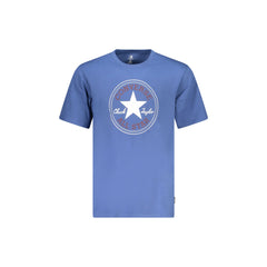 Converse T-Shirt Maniche Corte Uomo Blu Stampa Logo