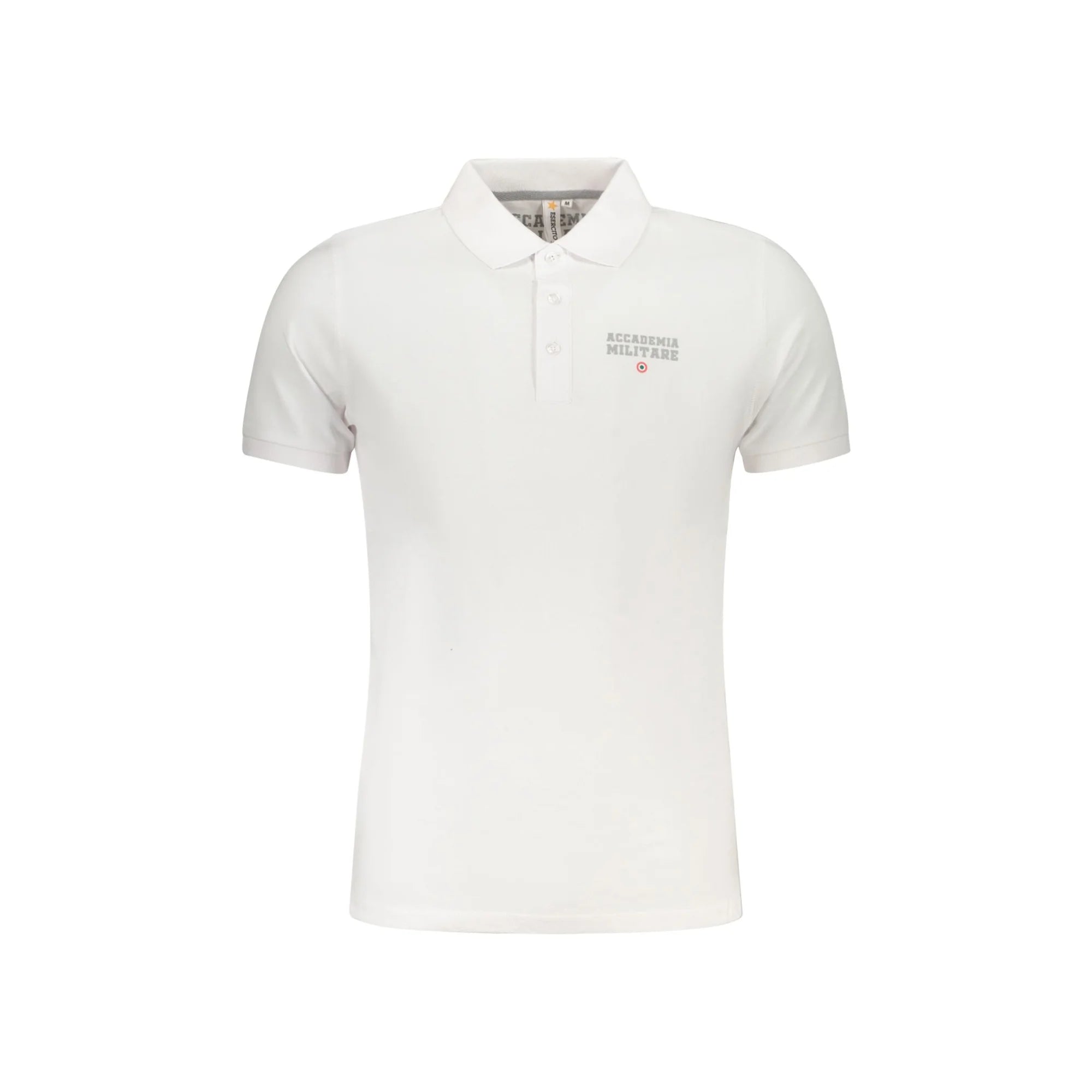 Accademia Militare Polo Maniche Corte Uomo Bianca Stampa Logo Bianco - foto prodotto