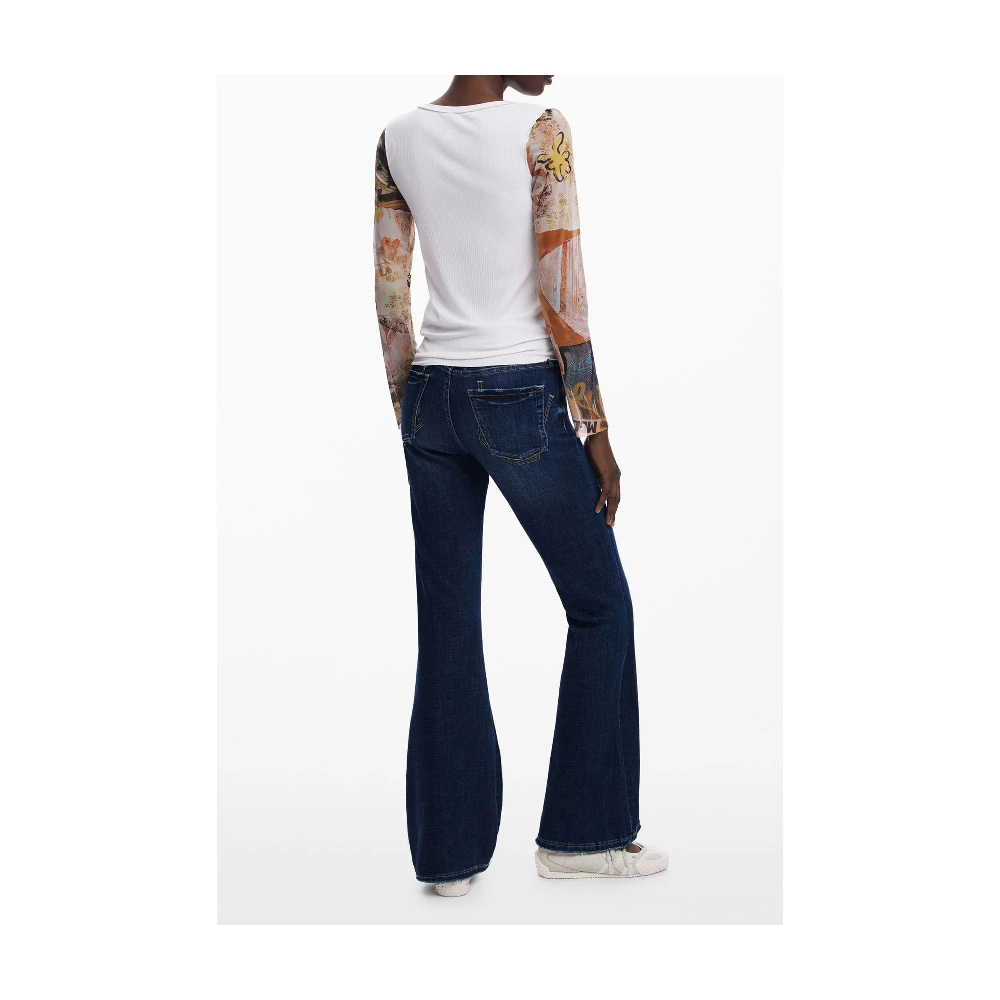 DESIGUAL MAGLIA DONNA BIANCO