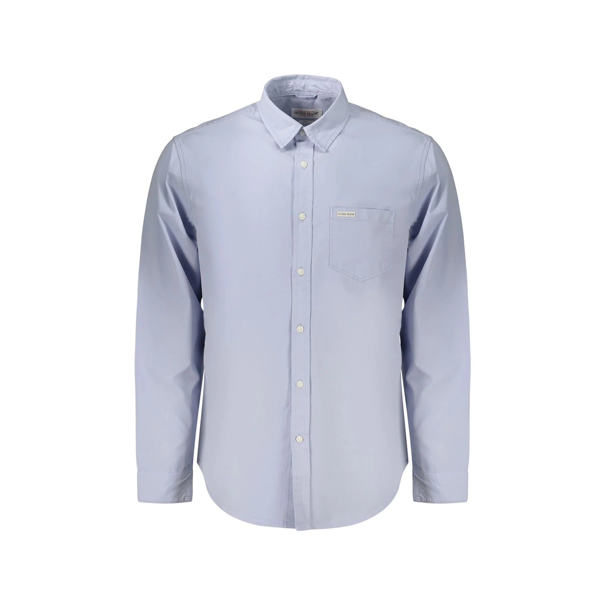 GUESS JEANS CAMICIA MANICHE LUNGHE UOMO AZZURRO
