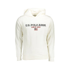 U.S. Polo dukserica Muškarci Bijela Kapuljača Kontrastni Detalji Logo