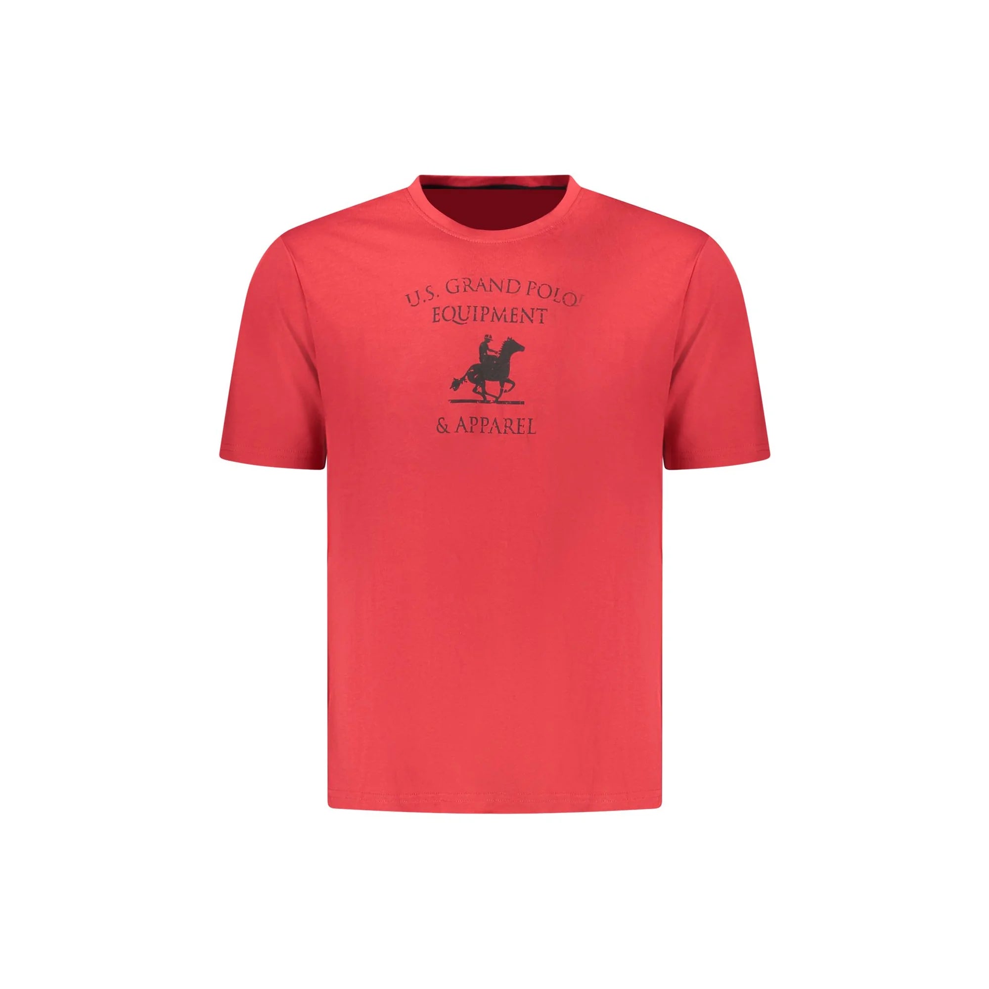U.S. GRAND POLO T-SHIRT MANICHE CORTE UOMO ROSSO