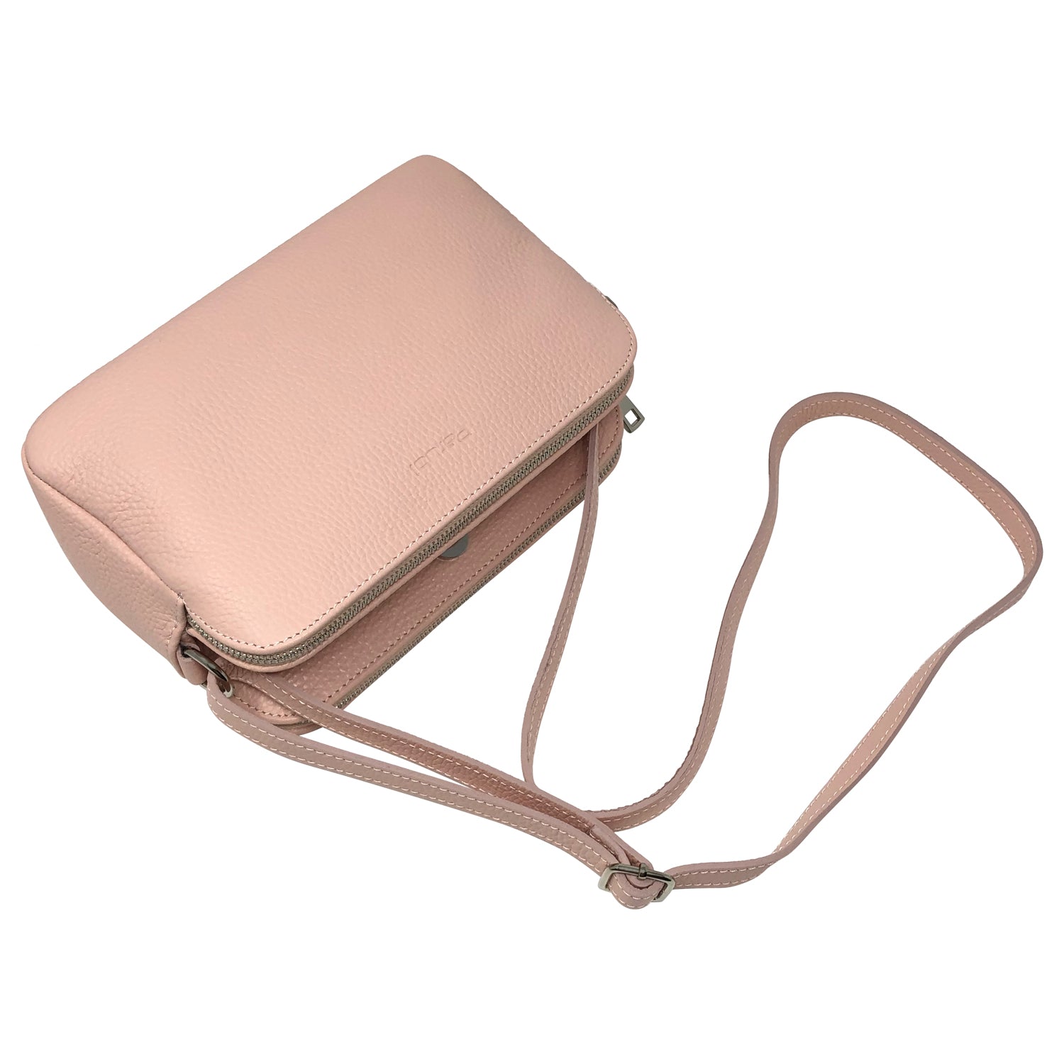 Borsa Donna a Tracolla, In Vera Pelle, Made in Italy, Modello Amina