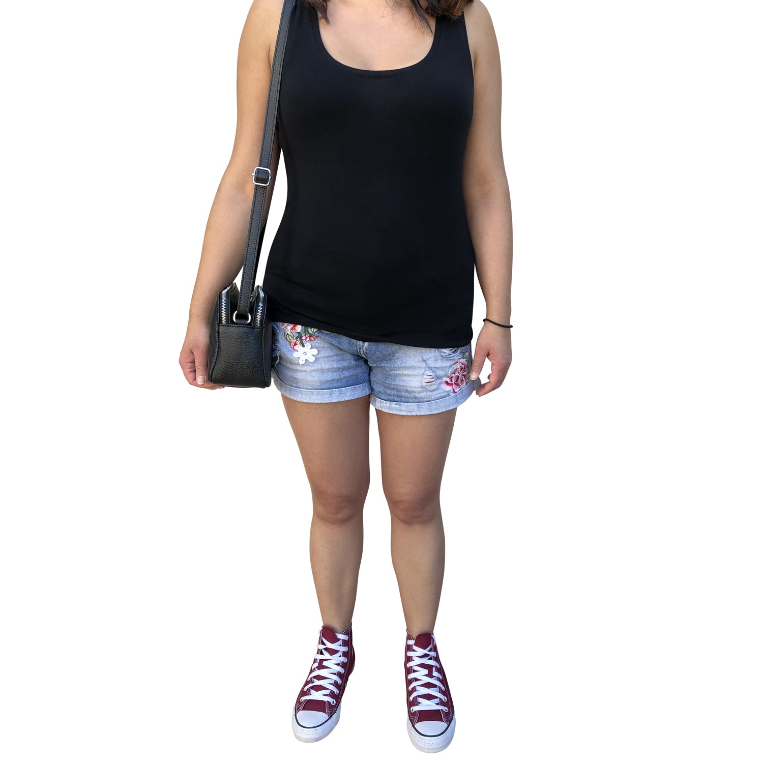 Borsa Donna a Tracolla, In Vera Pelle, Made in Italy, Modello Amina