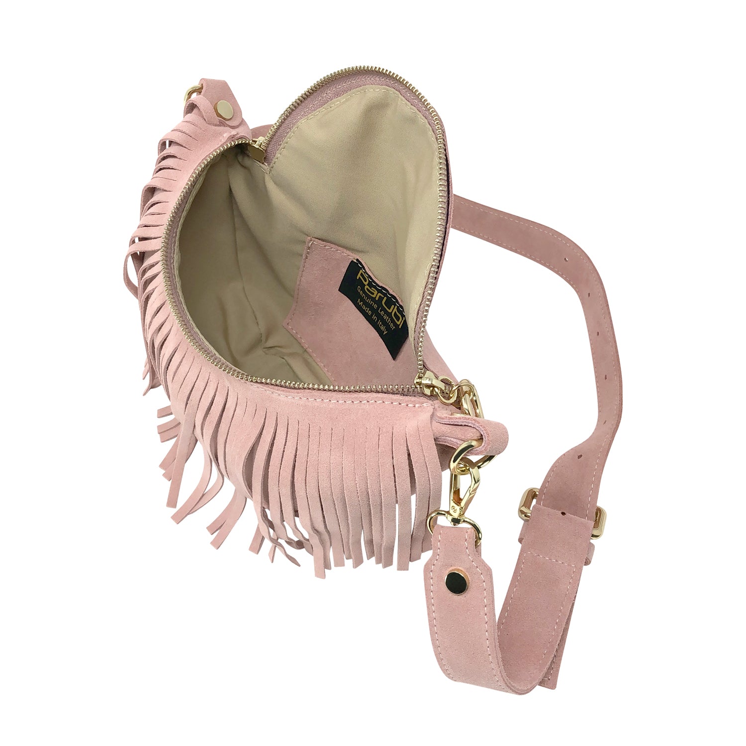 Marsupio Donna con Tracolla / Cintura, In Vera Pelle, Made In Italy, Modello Zelda Parubi - vista 22