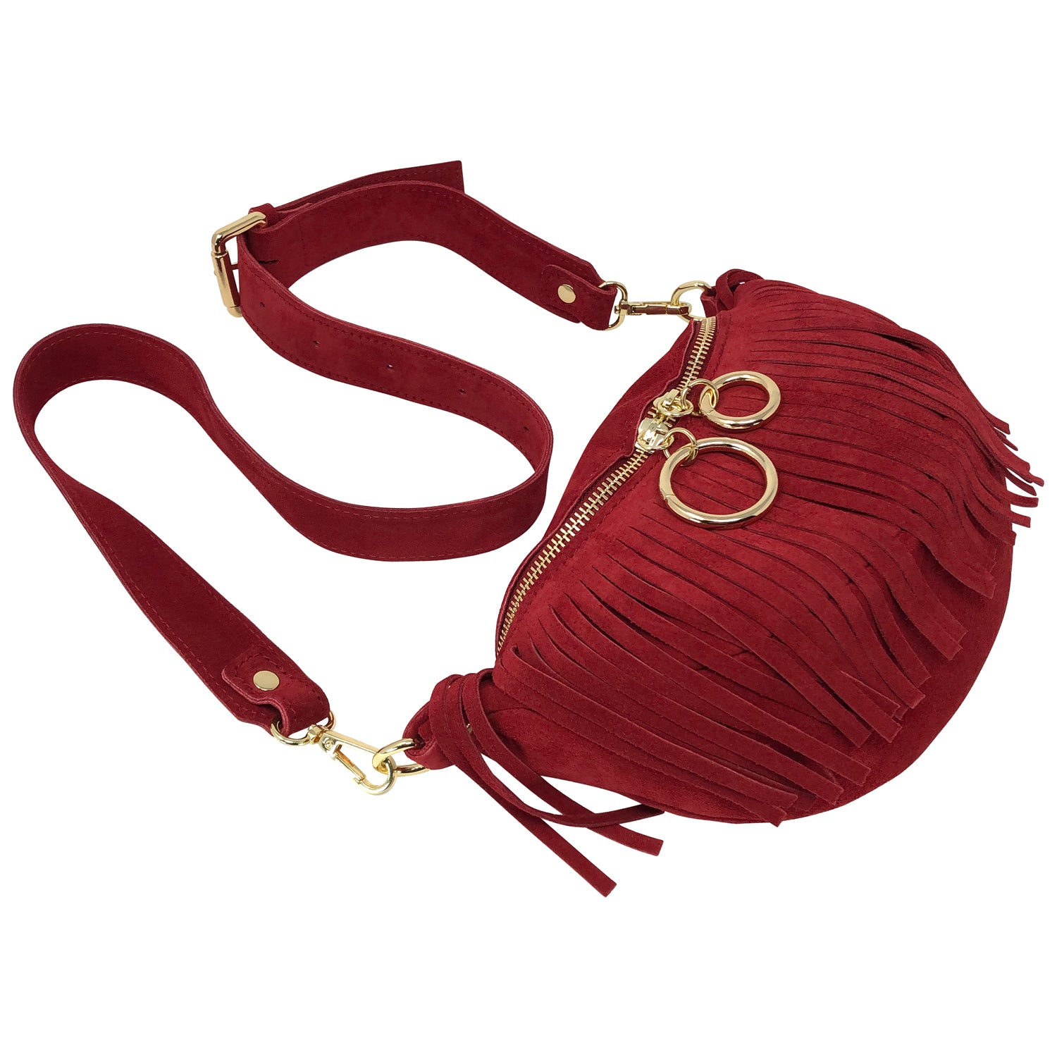 Marsupio Donna con Tracolla / Cintura, In Vera Pelle, Made In Italy, Modello Zelda Parubi - vista 16