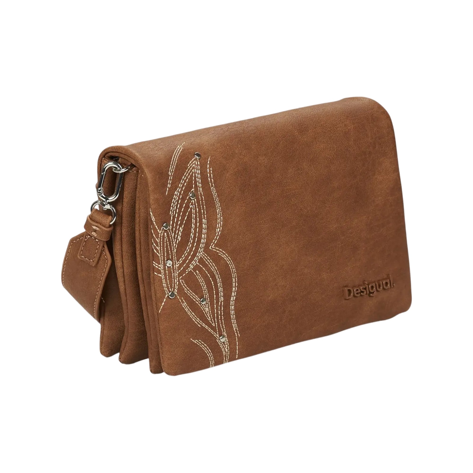 Borsa Donna a Tracolla Desigual Goodall Dortmund Flap Marrone