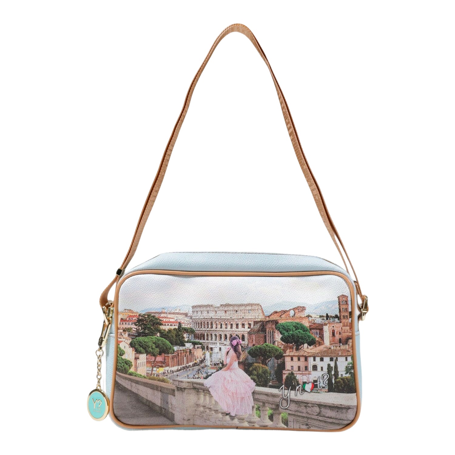 Borsa Donna a Tracolla Shopping Media Ynot? YES440S5 Stampa Città